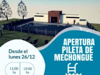 Comienza a funcionar la Pileta Municipal en Mechongué