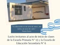 Barrio Aeroparque Comienzo de Clases en las Escuelas N° 6 y 13