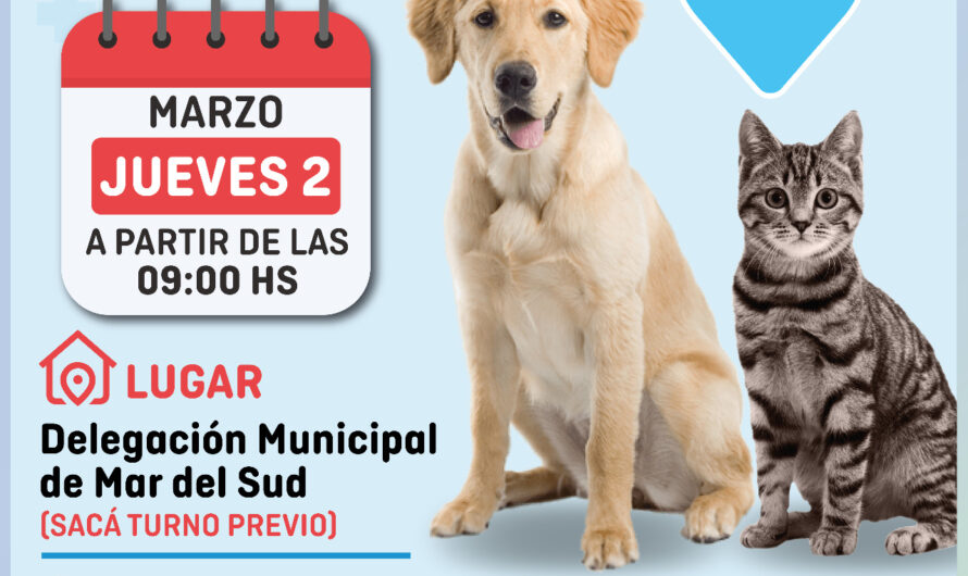 Mar del Sud: Jornada de Castración de Mascotas