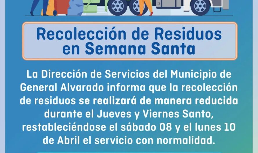 Recolección de Residuos en Semana Santa