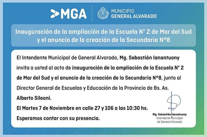 Gacetilla de Prensa Municipal 07/11/23