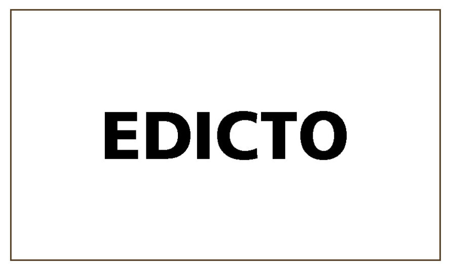EDICTO