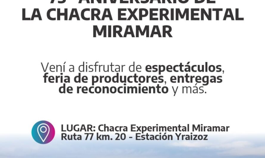 ¡Acercate a compartir el aniversario de nuestra Chacra!