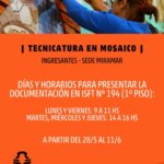 Tecnicatura en Mosaico