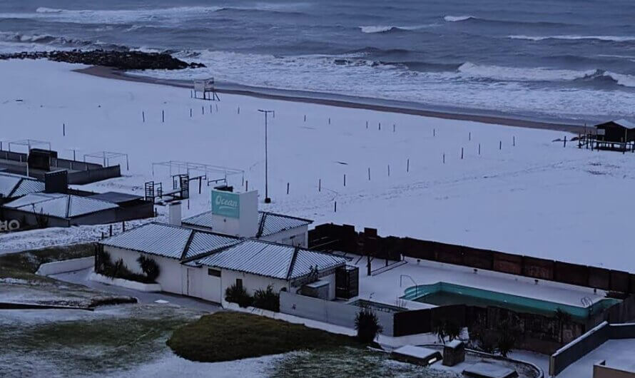 Nieve en Miramar!