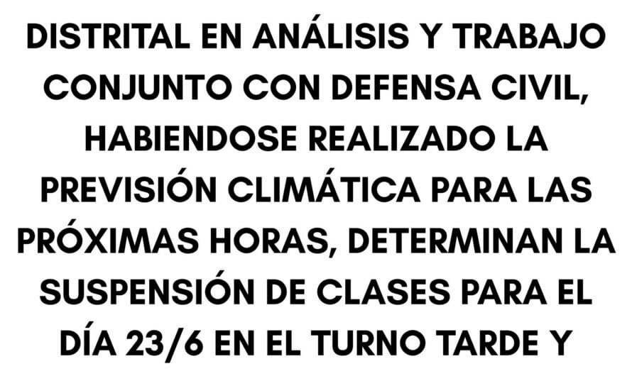 Suspensión de clases