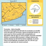 Alerta amarilla para la tarde y noche del martes y madrugada del miércoles Alerta amarilla para la tarde y noche del martes y madrugada del miércoles