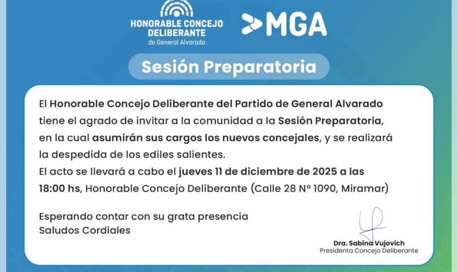 Gacetilla de Prensa Municipal 11/12/25