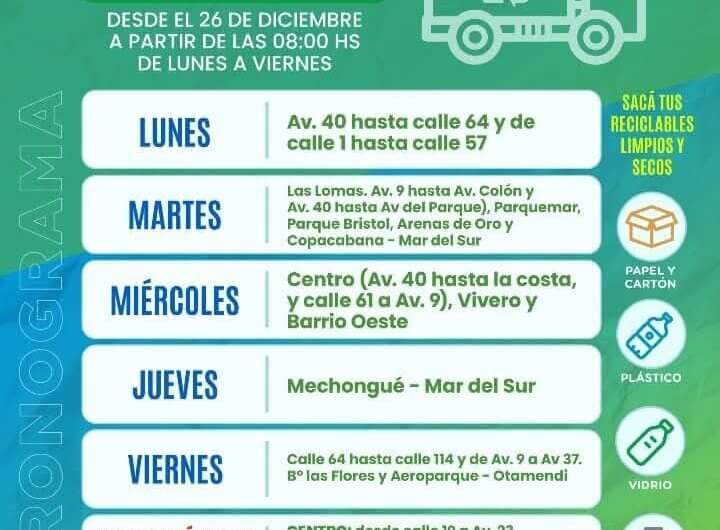 Recolección Diferenciada – Verano 2026