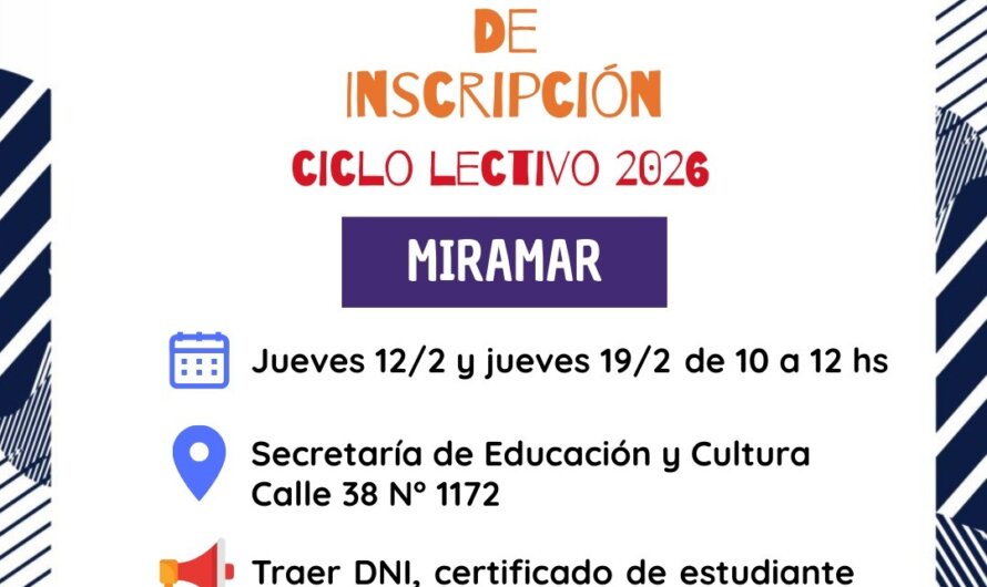 Inscripción 2026 a la Universidad!