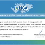 BIBLIOTECA MGA - Inaug Espacio Malvinas - 30 Abril 2026