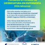 SALUD MGA - Cursada 2026 Lic Enfermeria en Miramar - 24 Abril 2026
